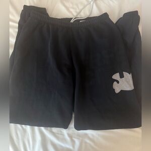 Freecity Black Joggers with White Logo